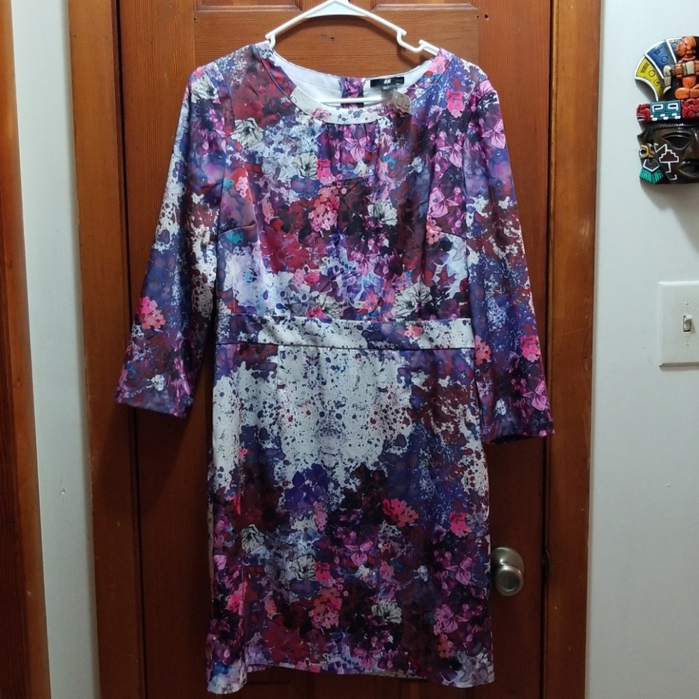 NWT H&M watercolor dress
